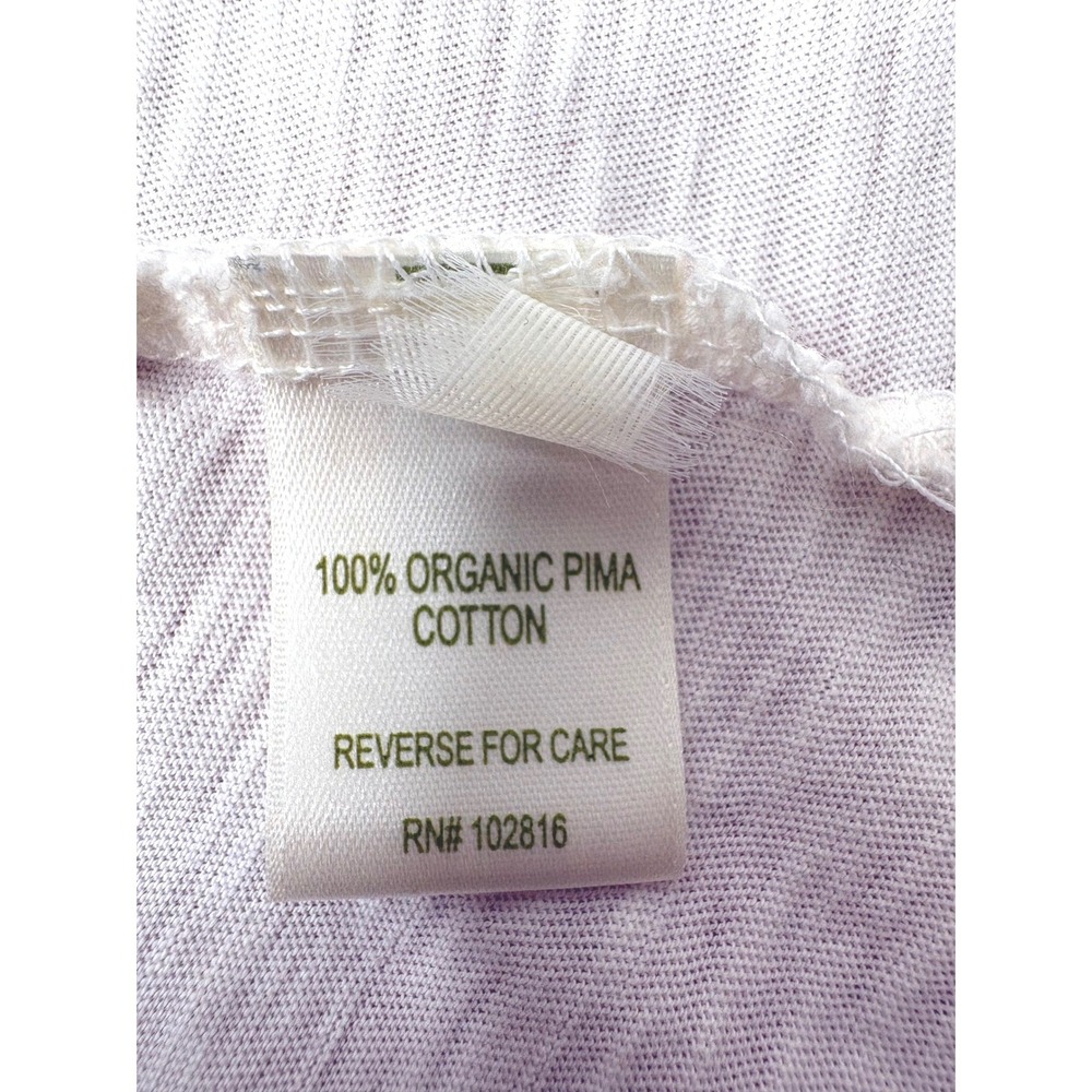 EILEEN FISHER Womens Cream Organic Pima Cotton Robe L Slub Knit Quiet Luxury Spa - Picture 5 of 12